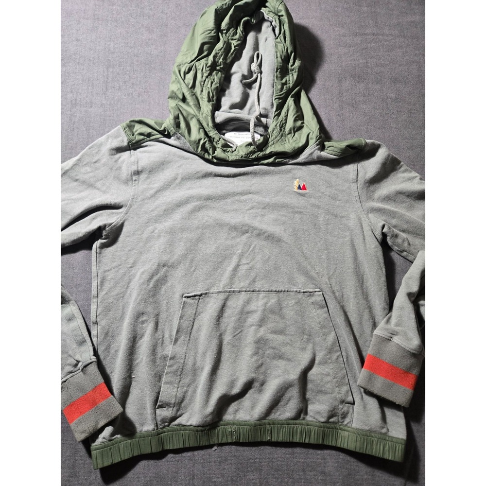 Vtg REI Co Op Hoodie Womens Mediun Pink Sweatshirt Green Logo Wallace Lake Hike